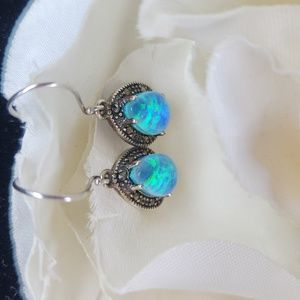 Blue Teardrop Earrings